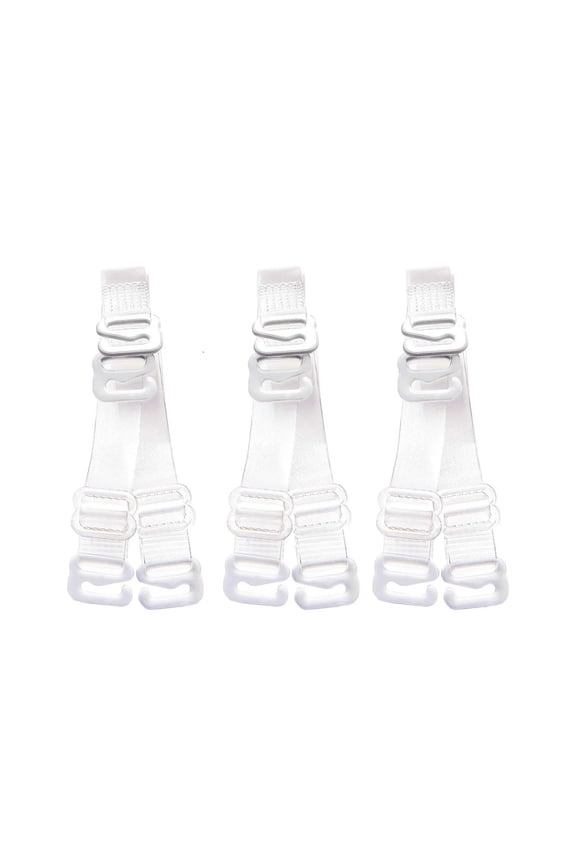 Clear Bra Straps, 3-Pairs Invisible Non-Slip Adjustable Bra Straps for Strapless Bra