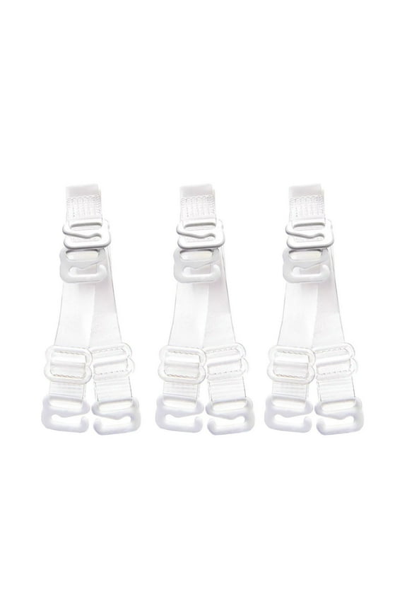 Clear Bra Straps, 3-Pairs Women's Transparent Bra Straps Invisibles Non-Slip Adjustable Bra Straps for Strapless Bra
