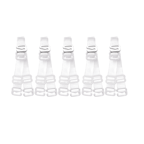 Clear Bra Straps Adjustable Invisible Replacement Bra Shoulder Straps for Strapless Bra Heavy Duty 5 Pairs