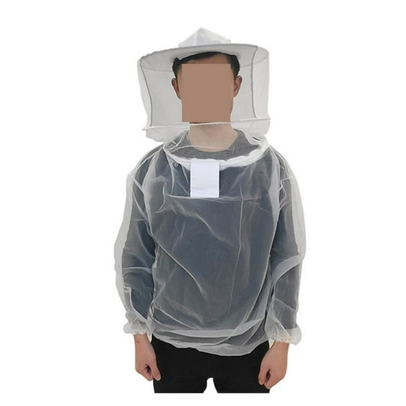 Clear Breathable Beekeeping Jacket Veil and Hat for Protection from Bee, Lightweight Removable Hat ,Comprehensive Protection