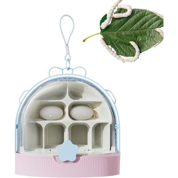 Clear Breathable Silkworm & Small Reptile Habitat  Breeding Box for Indoor Science Projects, Outdoor Activities, Teens & Backyard Use