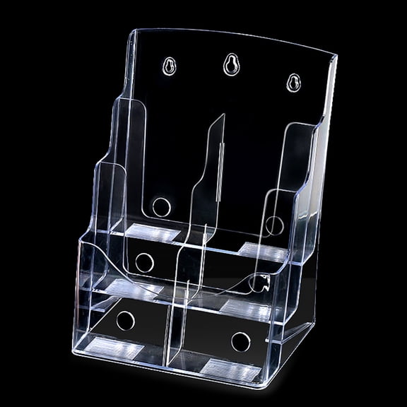 Clear Brochures Display Stand Acrylic Brochures Holder Plastic Flyers Holder Pamphlets Display Stand Literature Holder