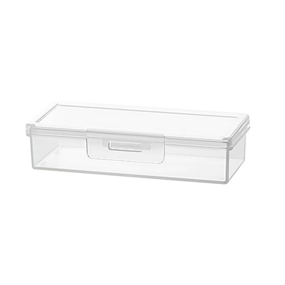 Clear Brush Painting Pencils Storage Box Watercolor Pen Container Drawing Tools Bin Sturdy Plastic Stationery Storage