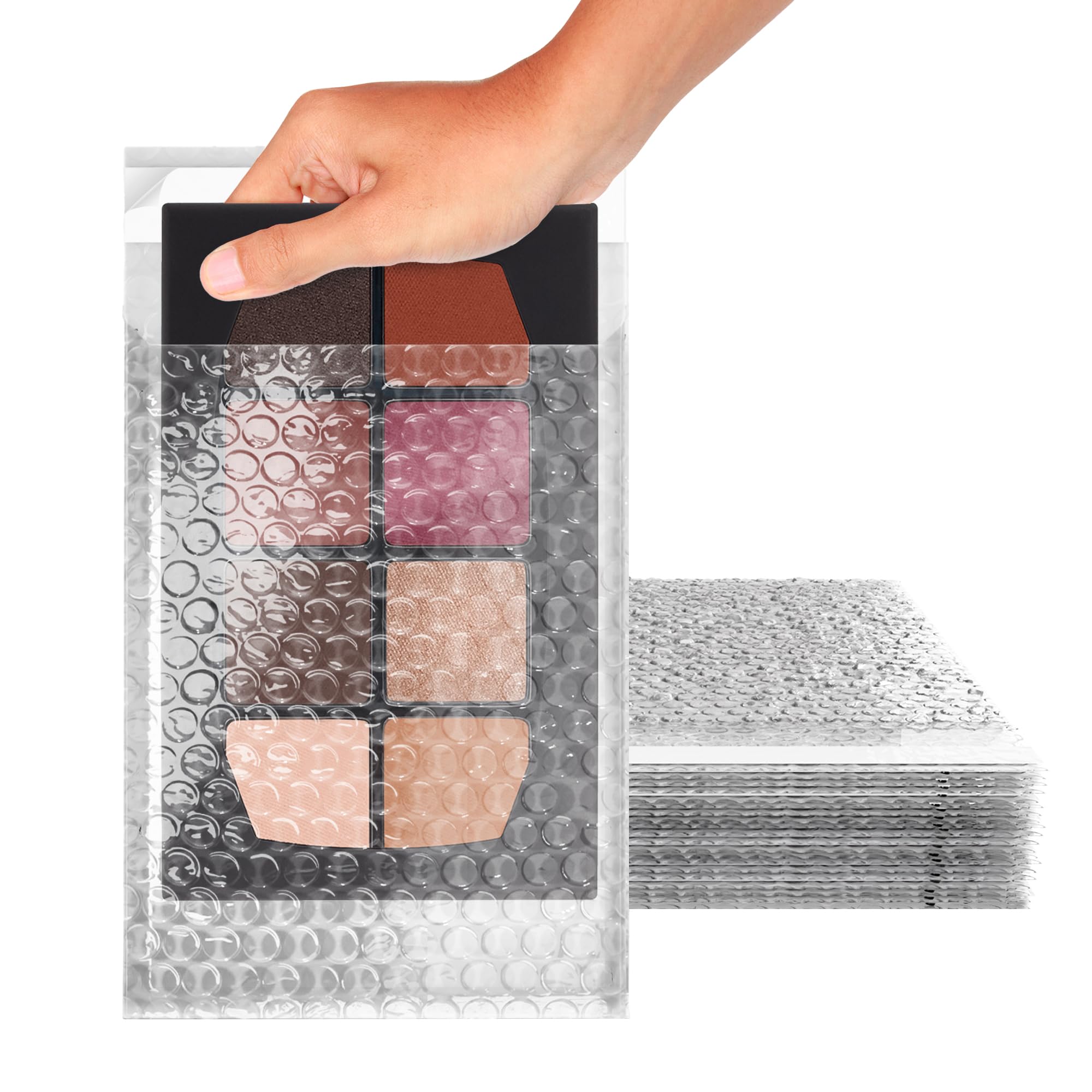 Self Seal 6 x 8.5 Inches Bubble Pouches, Clear, 200 Count