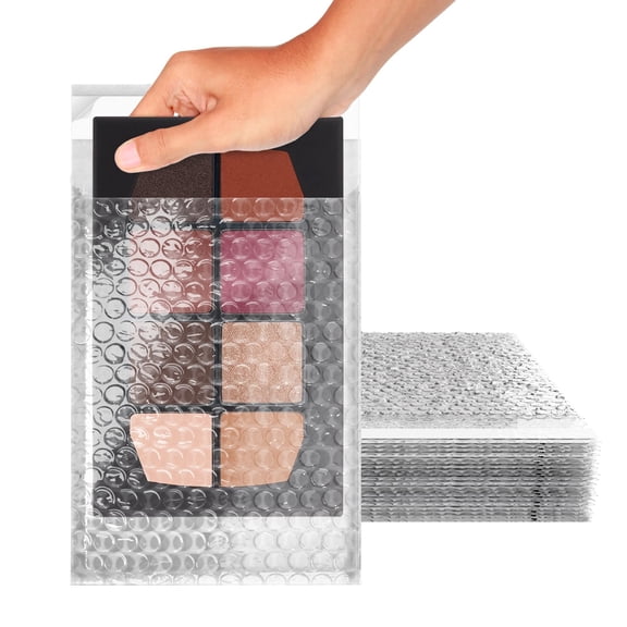 Self Seal 6 x 8.5 Inches Bubble Pouches, Clear, 200 Count