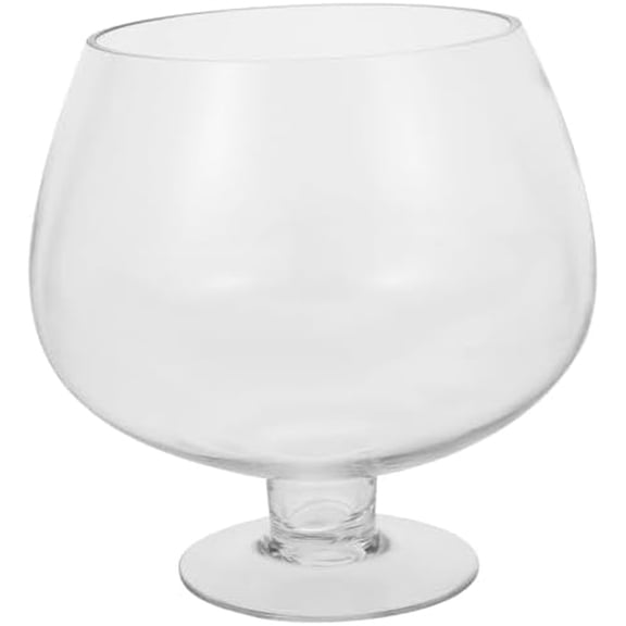 Clear Bubble Bowl, Glass Vase with Stand Fish Bowl Clear Planter Terrarium Globe Flower Vase Hydroponic Kitchen Table Centerpiece Footed Pedestal$$Home Decor, Kitchen, & Other
