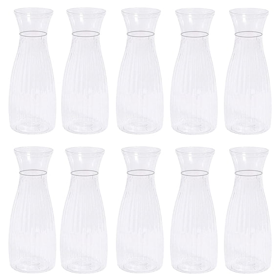 Clear Bud Vase,Plastic Transparent Vase,Modern Flower Vase,Table Centerpiece Vase for Home Party Wedding Decor