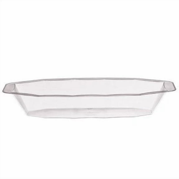 Clear Buffet Serving Boat Tray 15oz Disposable Serving Platter for Catering, Parties, Events, Buffets, Weddings, Banquets, Food Display, Lightweight and Durable (36)