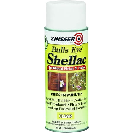 Clear Bulls Eye Shellac Spray Paint [Set of 6]