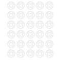 thumbnail image 1 of Clear Button Clothes Buttons Shirt Invisible Snaps down Crafts Hidden Buckle Dress White 100 Pcs, 1 of 6