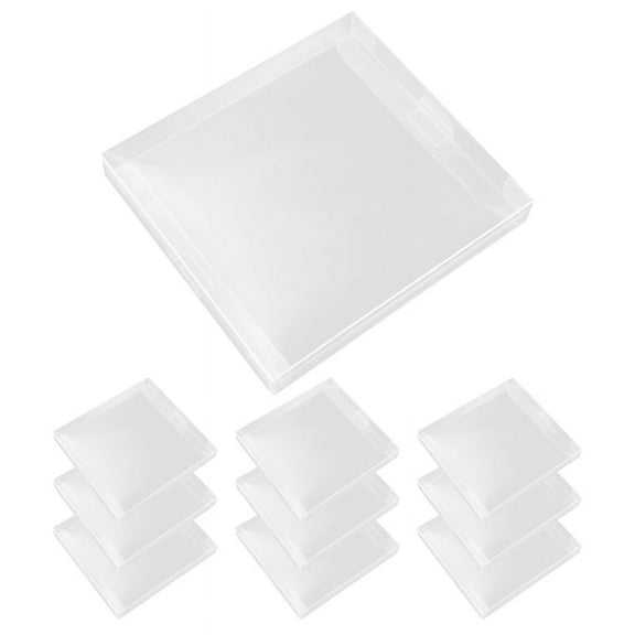 Clear CD Display Box Single Music CD Card Storage Protective Case Album Dust Cover C