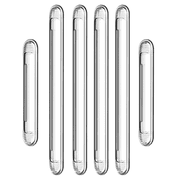 Clear Cabinet Door Bumpers Wall Protector from Furniture Chair Back Rail Adhesive Chair Wall Protector for Drawer Bumpers, Glass Table Top, Laptop, Toilet Lids 4Long2Short