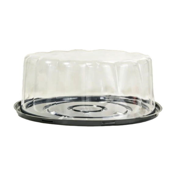 Clear Cake Box, Plastic Cake Container, 6 Pack 10 Inch Bakery Box with Lid for Birthday Party Home Bakery, Cupcake Carrier for Travel