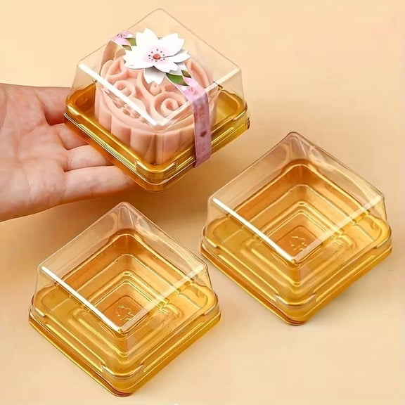 Clear Cake Boxes 30 Pack with Lids for Birthday Wedding Party Favors