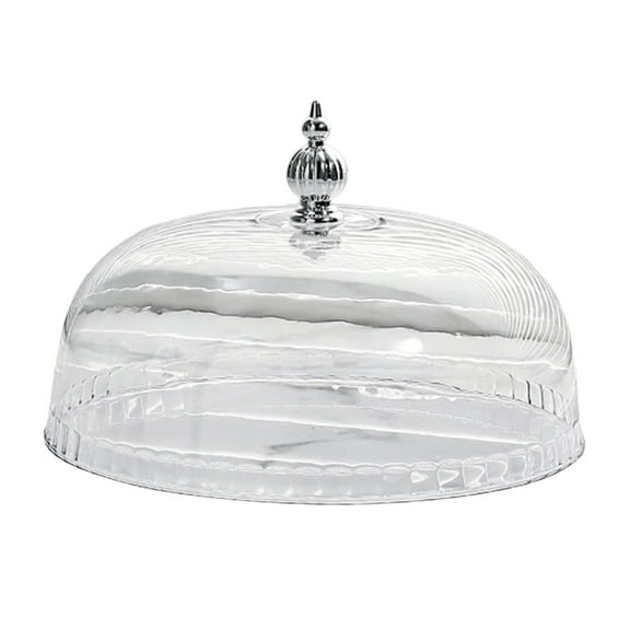 Clear Cake Dome Cover,Acrylic Round Cake Stand Cover,Acrylic Cake Cover,Pastry Display Cloche for Food Plastic,Cake Cover Lid for Cake Stand Cake Plate Display Serving Platter,without Base,16*16cm