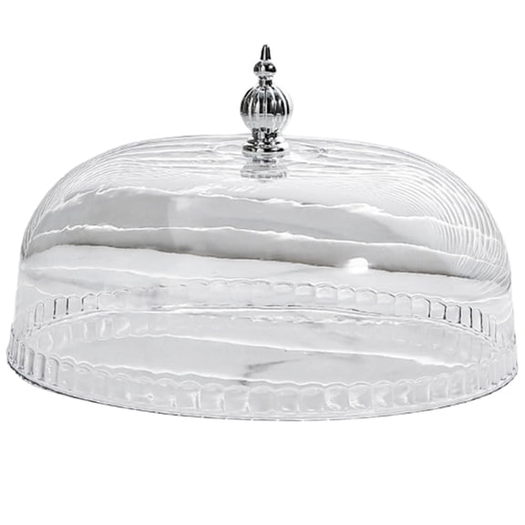 Cake Stand Cover Dome Round Glass Display Cloche Serving Dish Cover Versatile Cake Cover Lid For Kitchen Camping Wedding Home