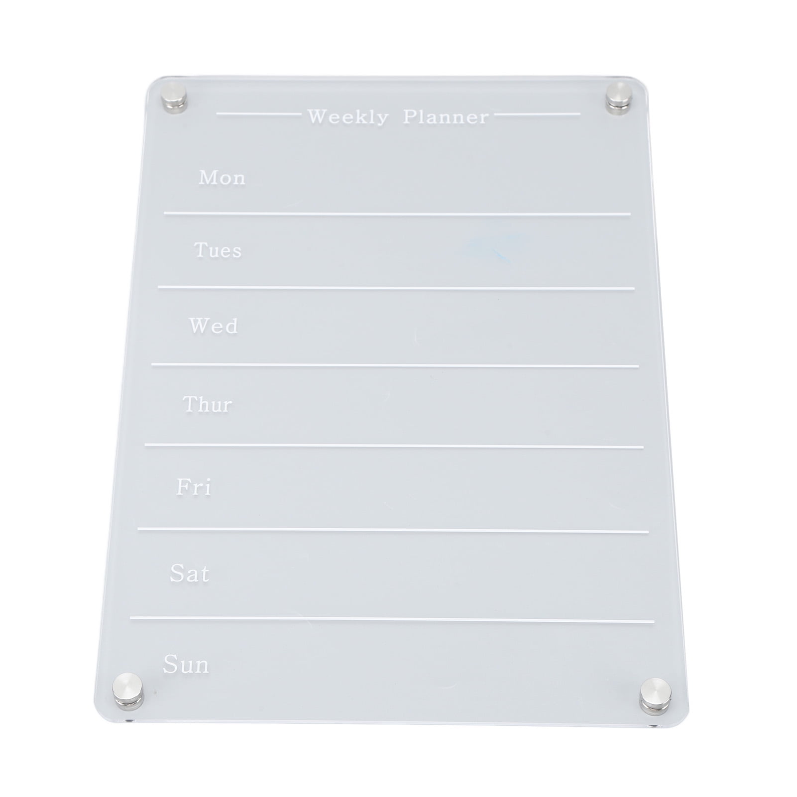 Clear Calendar Planning Board Reusable Acrylic Wet Dry Erase