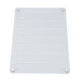 Clear Calendar Planning Board Reusable Acrylic Wet Dry Erase