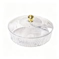 thumbnail image 1 of Clear Candy Bowl with Secure Lid, Large Transparent Fruit Serving Bowl, Food Grade Storage Container for Snacks, Cookie, Coffee Table Home Decor, 1 of 5