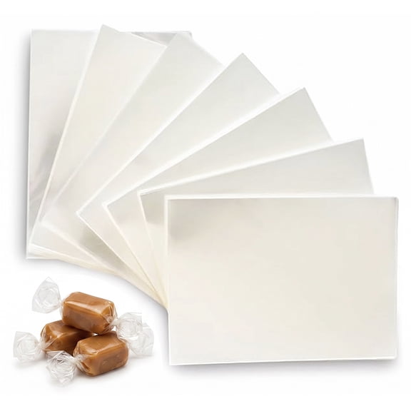 Clear Candy Wrappers 600-pk (SMALL 2.5 x 3.5 in) - Cellophane Candy Wrappers