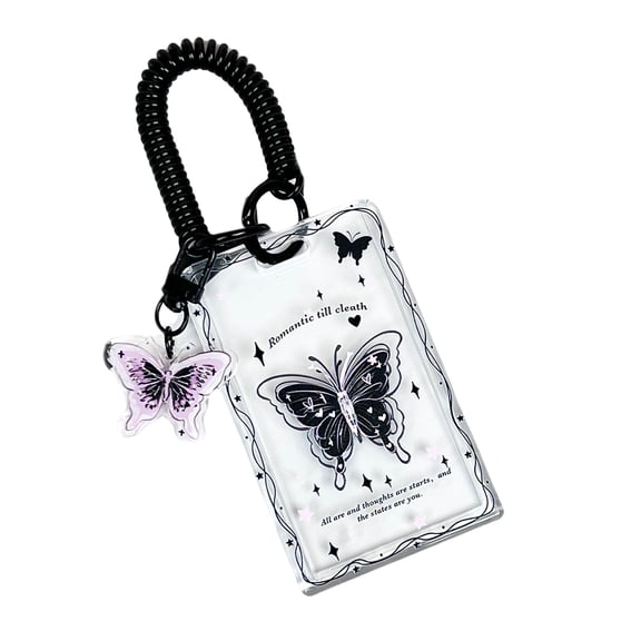 Clear Card Holder with Sliding Closure for Organizing and Protecting Your Cards Clear Card Pocket Waterproof Card Sleeve