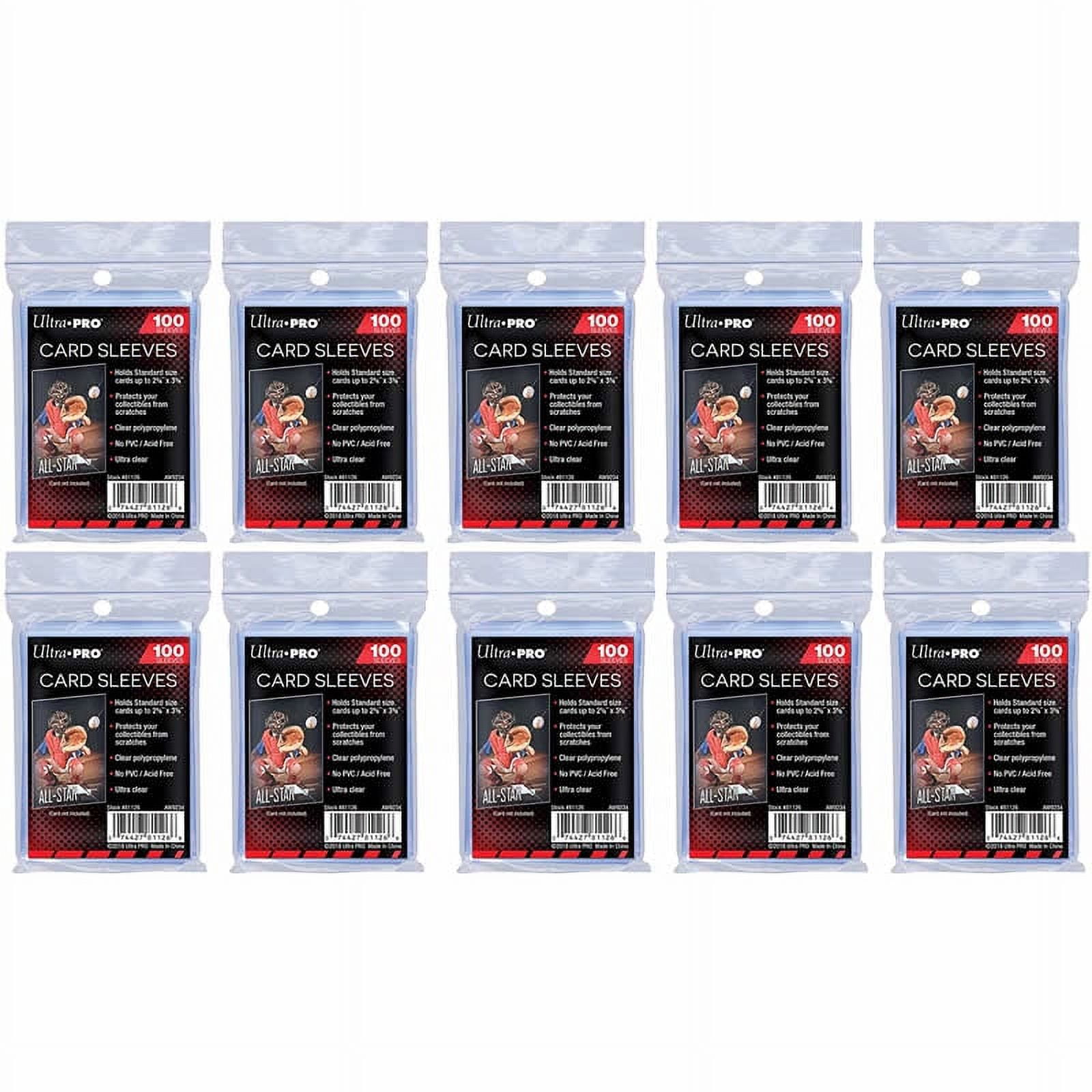 Clear Card Soft Sleeves Penny Sleeves 10 Pack Bundle Ultra Pro