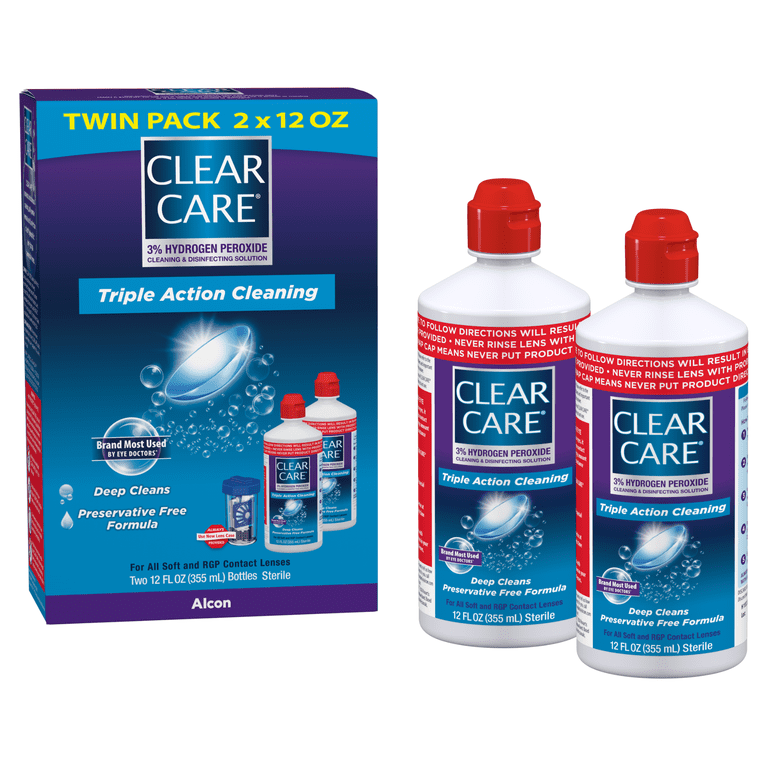 CLEAR CARE Cleaning & Disinfecting Contact Lens Solution with Lens