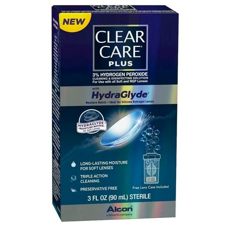 Clear Care Plus Cleaning and Disinfecting Solution, Travel Pack, 3-Ounces
