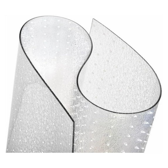 Clear Carpet Runner, USA Made, Safe, 36 x 120 Inch, 2mm Thick Clear Cleated Vinyl, Front Door Carpet Protector, Clear Carpet Plastic Protector Mat for Entryway Rug