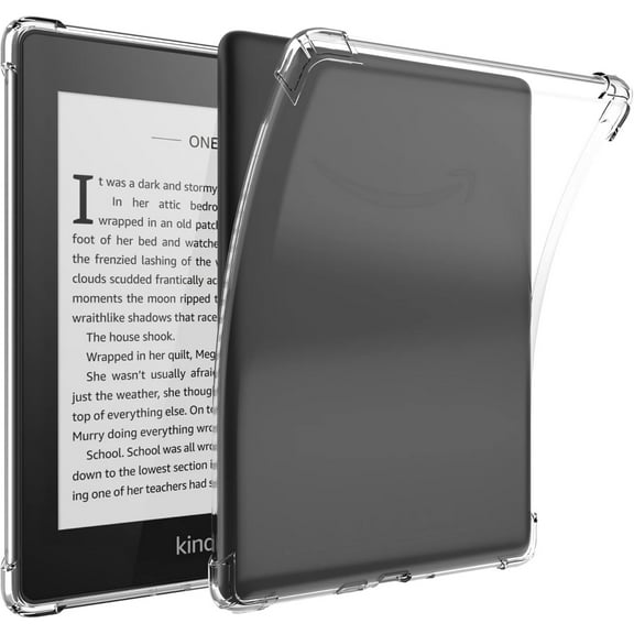 Clear Case for 7 Inch Kindle Paperwhite 12th Gen 2024 and Kindle Colorsoft Signature Edition, Ultra Clear Soft Flexible Transparent TPU Back Cover for All-New Kindle Paperwhite, Transparent