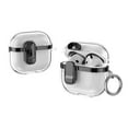 thumbnail image 1 of Clear Case for Apple Airpods 2nd Gen / 1st Generation , with Keychain Lock Button Wireless Charging Support Anti-Scratch Not-Yellowing Dustproof Bumper Case Cover for Apple AirPods 1 2, Black, 1 of 9