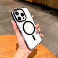 thumbnail image 1 of Clear Case for Apple iPhone 13 Pro, Compatible with Magsafe Magnetic Back Cover Drop Protection Anti-Scratch Bumper Rugged Slim Fit Transparent Phone Case for iPhone 13 Pro, Black, 1 of 7