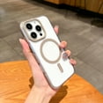 thumbnail image 1 of Clear Case for Apple iPhone 16 Pro Max, Compatible with Magsafe Magnetic Back Cover Drop Protection Anti-Scratch Bumper Rugged Slim Fit Transparent Phone Case for iPhone 16 Pro Max, Desertgold, 1 of 7