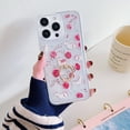 thumbnail image 1 of Clear Case Compatible with iPhone 14 Pro Max, Beautiful Butterflies Pattern Flexible TPU Shockproof Anti-Scratch Bumper Transparent Cover for iPhone 14 Pro Max with Ring Kickstand, F, 1 of 9