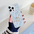 thumbnail image 1 of Clear Case Compatible with iPhone 15 Pro, Beautiful Butterflies Pattern Flexible TPU Shockproof Anti-Scratch Bumper Transparent Cover for iPhone 15 Pro with Ring Kickstand, D, 1 of 9