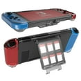 thumbnail image 1 of Clear Case Compatible with Nintendo Switch, Transparent Hard Shell 3-Part Protector Cover [with Video Game Organizer Holder], 1 of 4