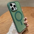 thumbnail image 1 of Clear Case with Glitter Paper for Apple iPhone 15 Pro Max, Compatible with Magsafe Anti-Yellow Hybrid Protection Shockproof Bumper Stylish Phone Case for iPhone 15 Pro Max, Darkgreen, 1 of 6