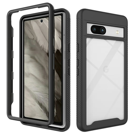 Clear Case for Google Pixel 7 Pro, Hybrid Silicone Durable 3-Layer [Not Yellowing][Military Grade Drop Protection] Shockproof/DropProof Protective Cover for Google Pixel 7 Pro,Black