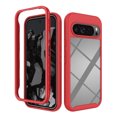 thumbnail image 1 of Clear Case for Google Pixel 9 Pro XL, Hybrid Silicone Durable 3-Layer [Not Yellowing][Military Grade Drop Protection] Shockproof/DropProof Protective Cover for Google Pixel 9 Pro XL,Red, 1 of 5