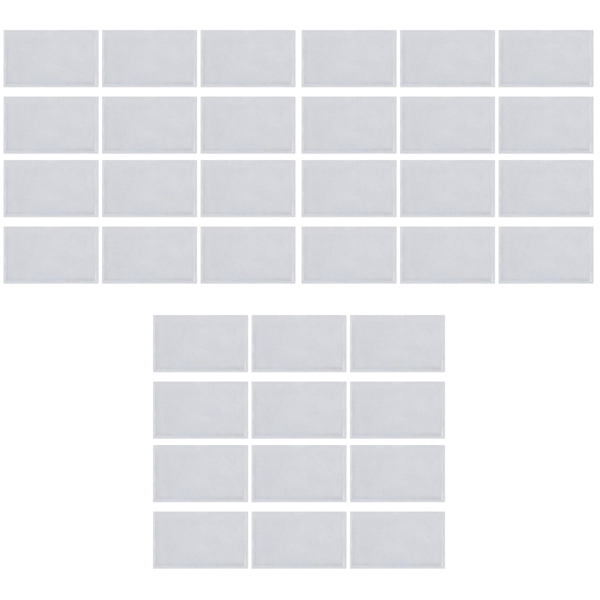 Clear Case Label Tags 36 Pcs Crate Water Proof Badge Holders Self ...