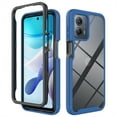 thumbnail image 1 of Clear Case for Moto G 5G 2023, Hybrid Silicone Durable 3-Layer [Not Yellowing][Military Grade Drop Protection] Shockproof/DropProof Protective Cover for Moto G 5G 2023,Darkblue, 1 of 6
