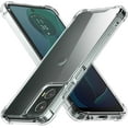 thumbnail image 1 of MHWL Clear Hard PC & TPU Cell Phone Case for Motorola Moto G 5G (2024), 1 Count, 1 of 16