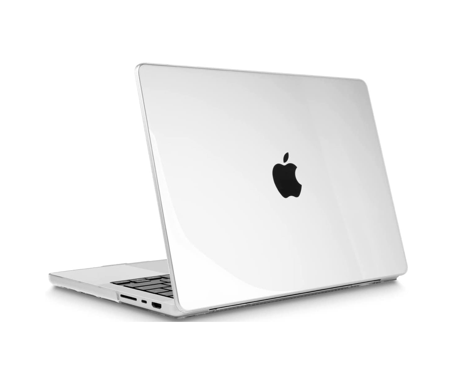 Coque rigide Macbook pro 14 pouces M1 A2442 blanc mat transparent