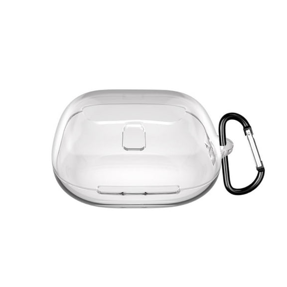 Clear Case For Powerbeats Pro 2 TPU Cover Skin Drop Proof Dustproof Charging Compartment Protective Case Shockproof Anti-Scratch Protective Sleeve with Carabiner