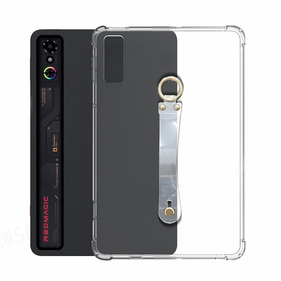 Clear Case for RedMagic Astra, Ultra Slim Protective Sleeve Cover with Built-in Wrist Strap, Soft Flexible TPU Case for Red Magic Astra Gaming Tablet
