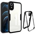 thumbnail image 1 of Clear Case for Samsung Galaxy A03 Core (Not A03) with Built-in Screen Protector, Slim Full Body Rugged Soft TPU Bumper Protective Phone Cover Case for Samsung Galaxy A03 Core QC Black, 1 of 8