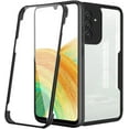 thumbnail image 1 of Clear Case for Samsung Galaxy A13 5G (Not 4G) Built-in Screen Protector, Slim Full Body Rugged Soft TPU Bumper Phone Cover Case for Samsung Galaxy A13 5G QC Black, 1 of 8