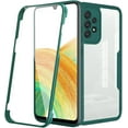 thumbnail image 1 of Clear Case for Samsung Galaxy A23 4G Built-in Screen Protector, Slim Full Body Rugged Soft TPU Bumper Phone Cover Case for Samsung Galaxy A23 4G Green, 1 of 8
