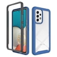 thumbnail image 1 of Clear Case for Samsung Galaxy A53 5G, High-Transparency Hybrid Rugged PC + TPU Military Grade Shockproof Cover, Dual-Layers Lens Protection Non-Yellowing Case, Darkblue, 1 of 6
