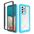 thumbnail image 1 of Clear Case for Samsung Galaxy A53 5G, High-Transparency Hybrid Rugged PC + TPU Military Grade Shockproof Cover, Dual-Layers Lens Protection Non-Yellowing Case, Lightblue, 1 of 6